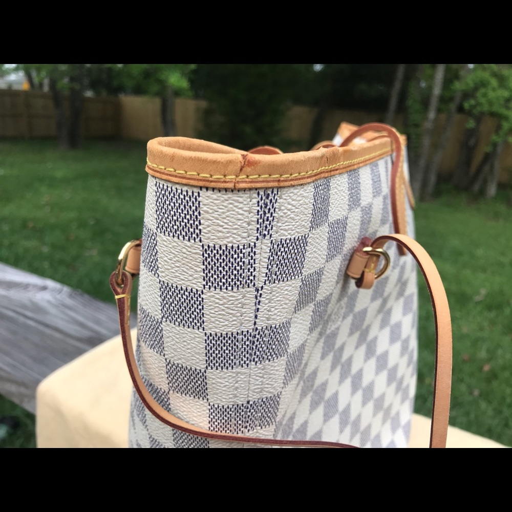 Louis Vuitton Neverfull Dameir Azur.MM size . - Picture 3 of 13